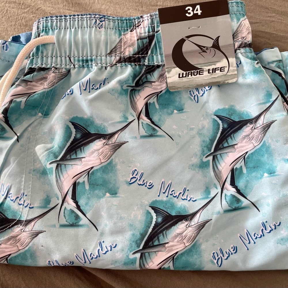Ware Life Reversible Mens Swim Trunks Quick Dry Printed Beach